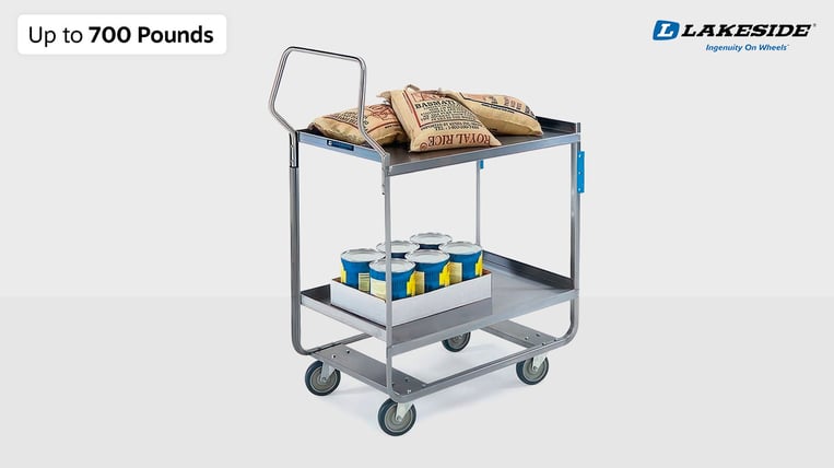 Heavy-duty carts with the capability to hold up 700 pounds