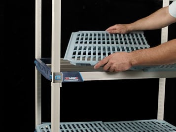 MXi Mat Lift being installed on polymer shelf