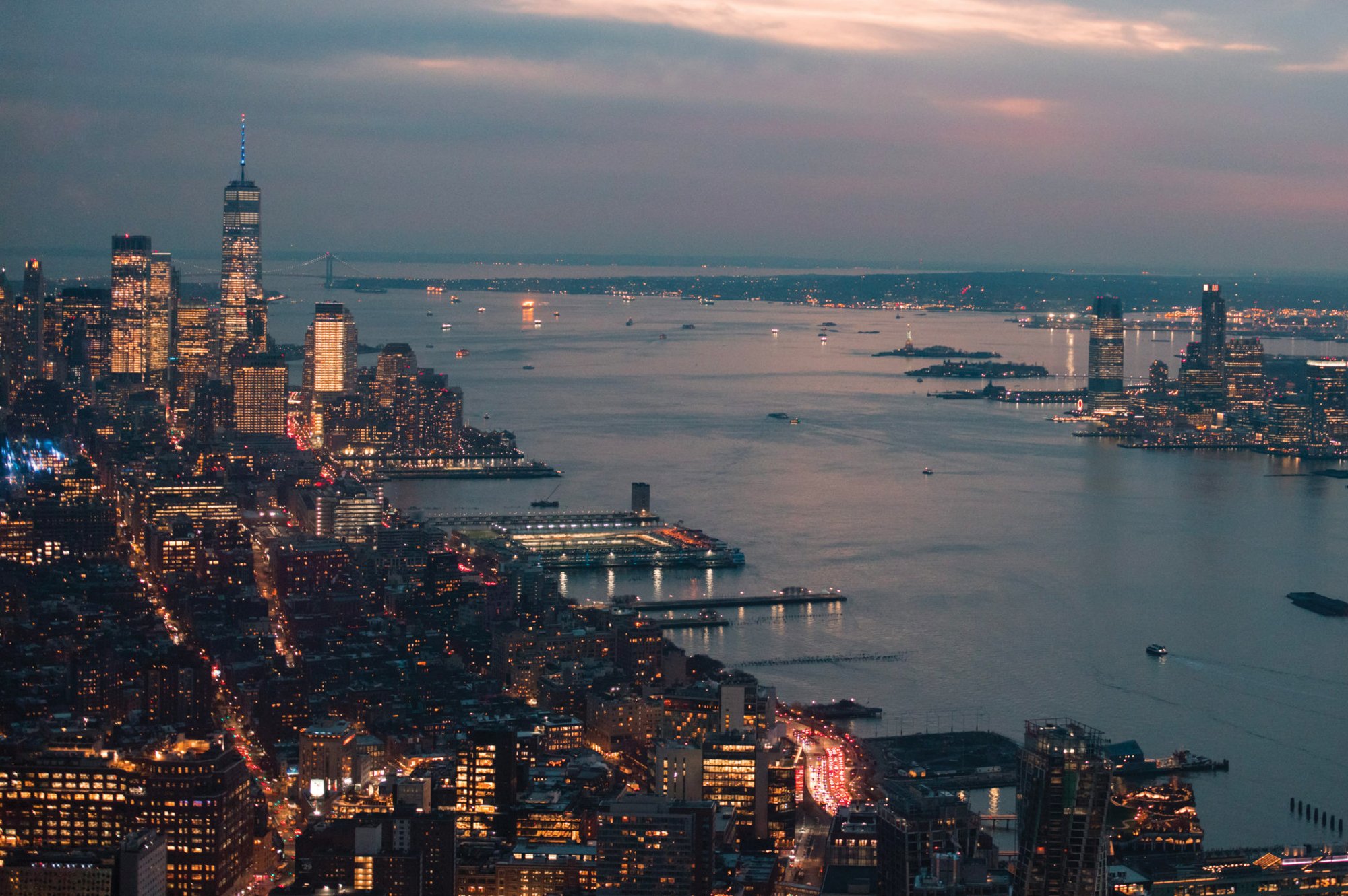 Skyline of Manhattan from Peak