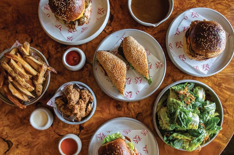 An array of dishes at South Soho Bar