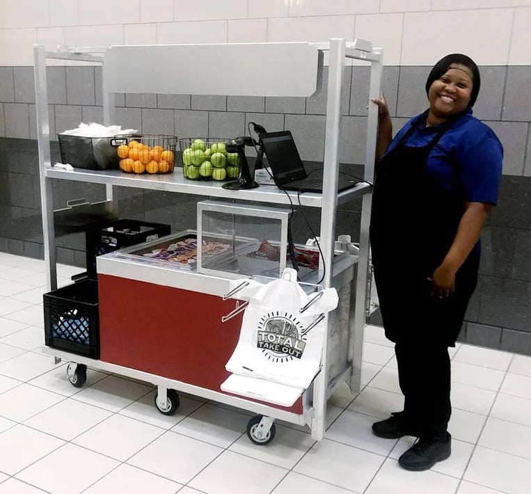 New Age Industrial Breakfast Cart