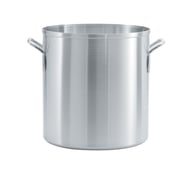 silver pot on white background