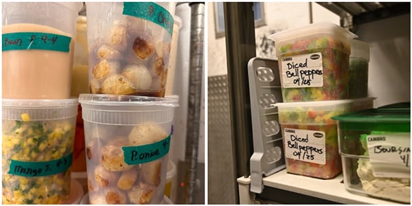 food storage labels