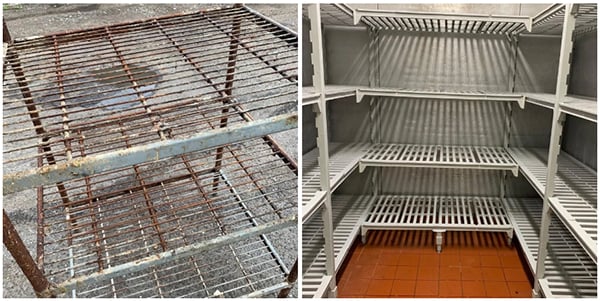 rusty shelving