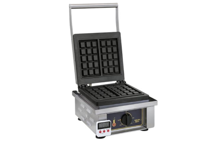 Equipex Roller Grill Commercial Electric Single Waffle Baker - 120V or 208/240v