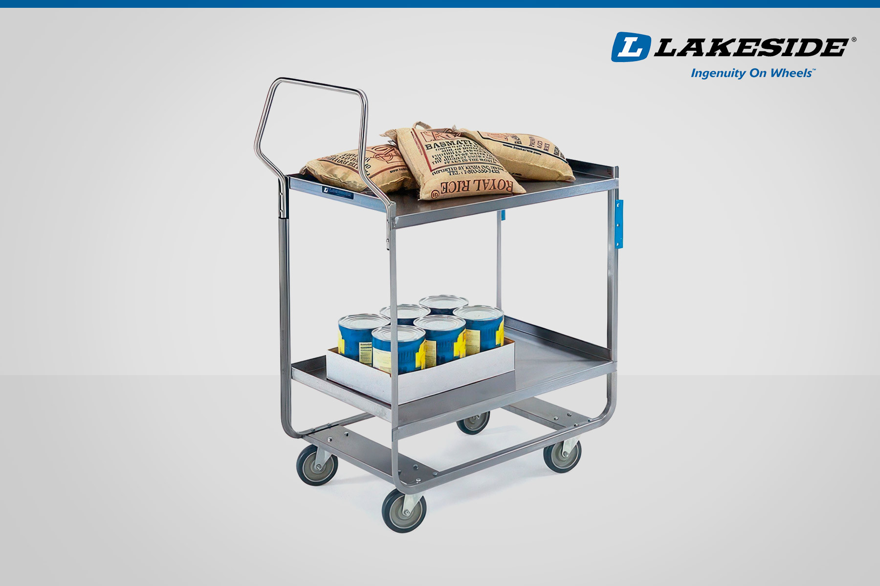 Lakeside's Heavy-Duty Cart which can transport up to 700 pounds for up to 12 hours a day