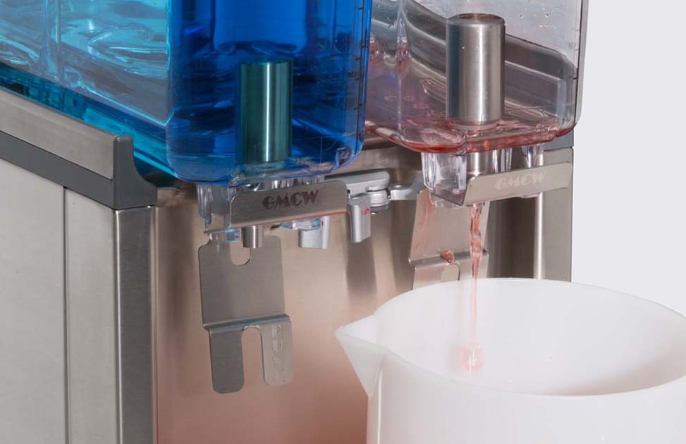 Close-up of Grindmaster Simplicity Series Bubbler dispensing a beverage