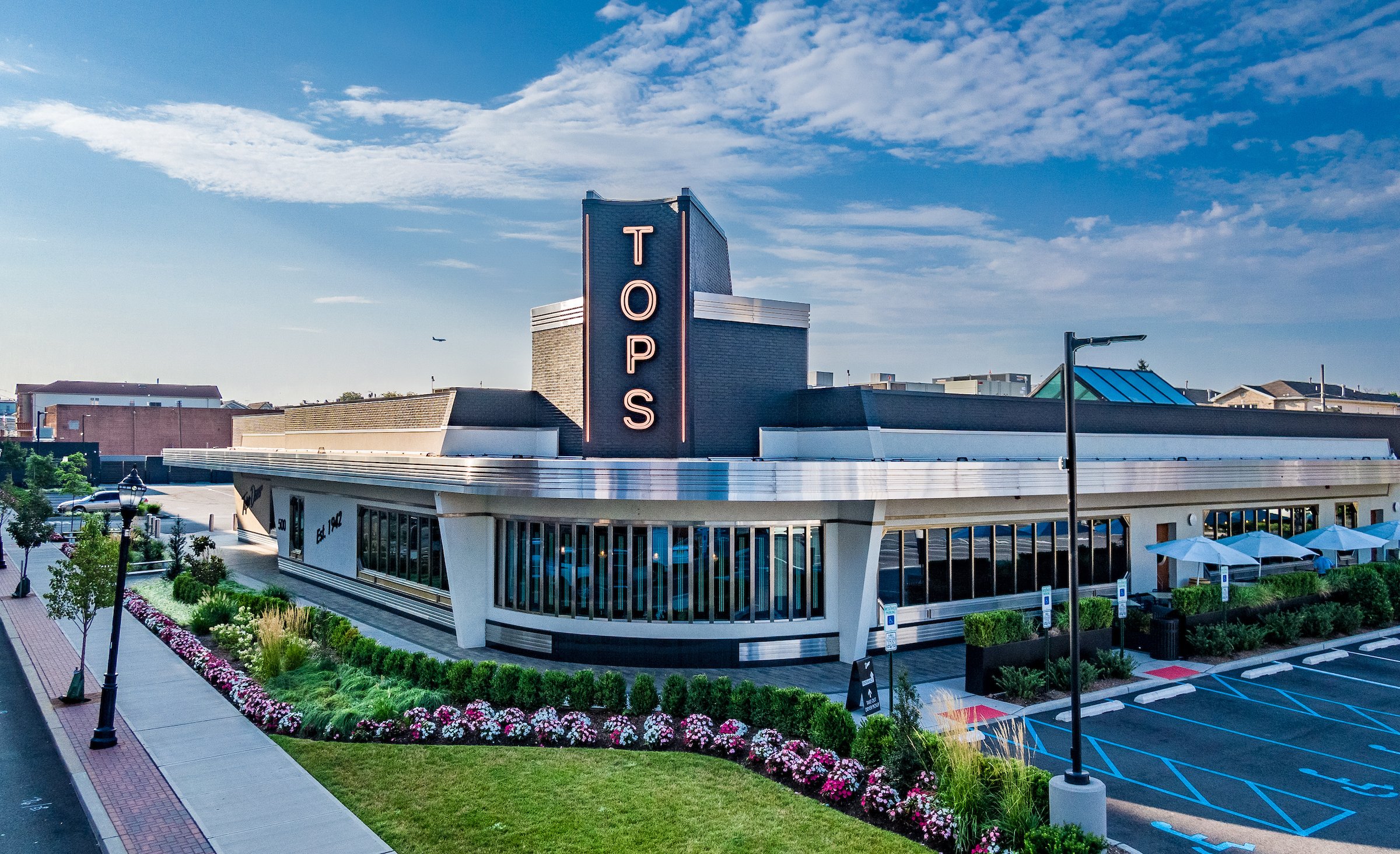 various screenshots of images from Tops Diner website